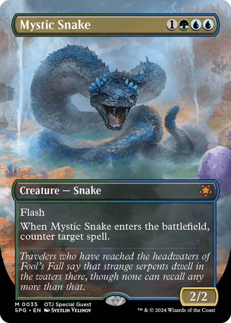 Mystic Snake (Borderless) [Outlaws of Thunder Junction Special Guests] | GrognardGamesBatavia