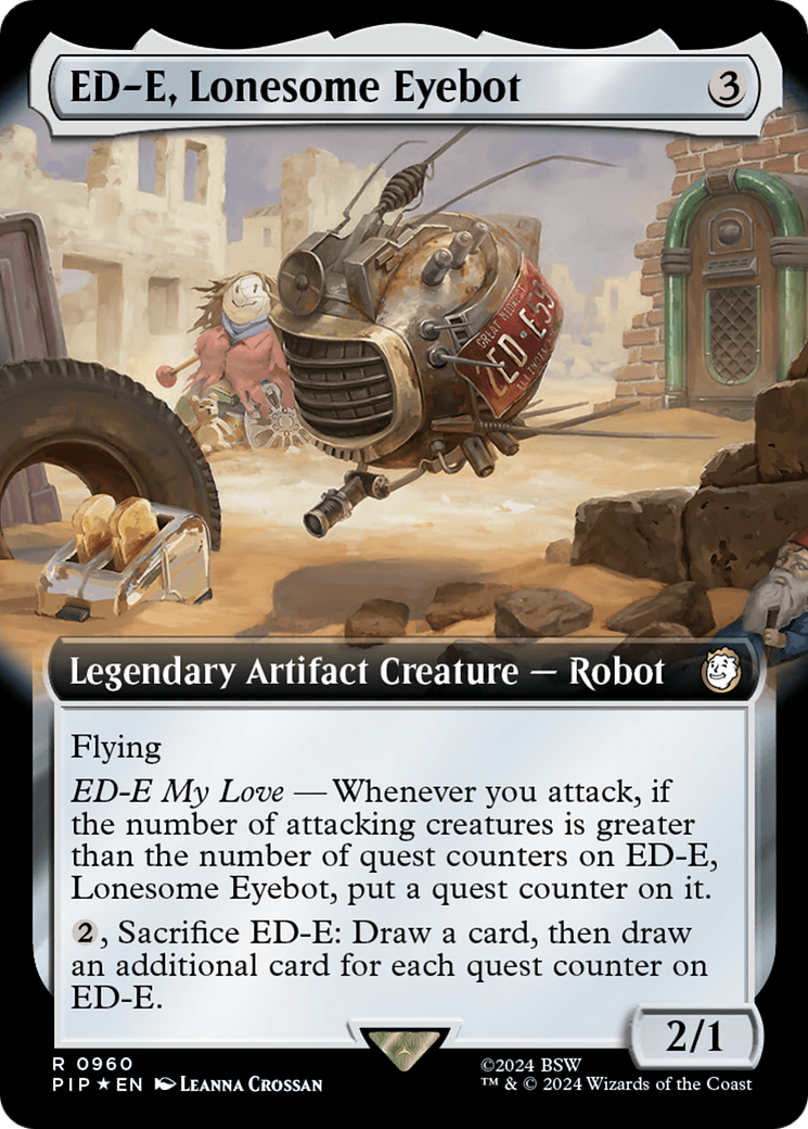 ED-E, Lonesome Eyebot (Extended Art) (Surge Foil) [Fallout] | GrognardGamesBatavia