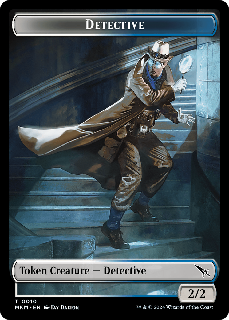 Detective // Bat Double-Sided Token [Murders at Karlov Manor Tokens] | GrognardGamesBatavia