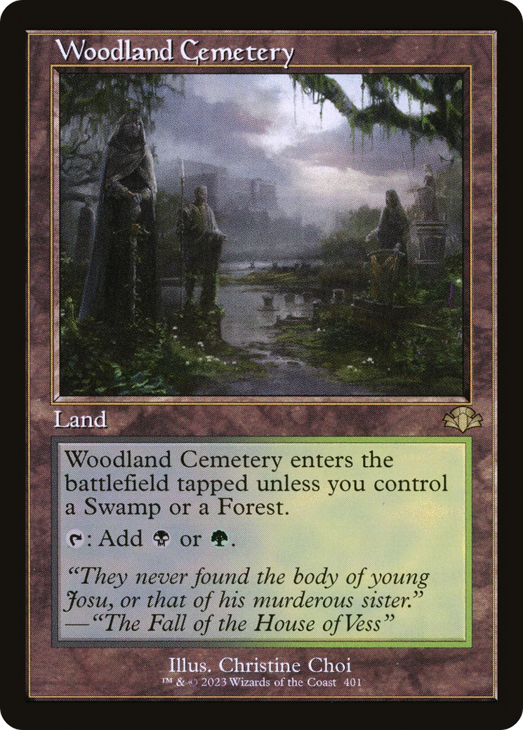 Woodland Cemetery (Retro) [Dominaria Remastered] | GrognardGamesBatavia