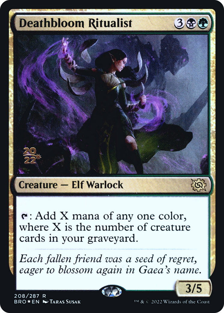 Deathbloom Ritualist [The Brothers' War Prerelease Promos] | GrognardGamesBatavia