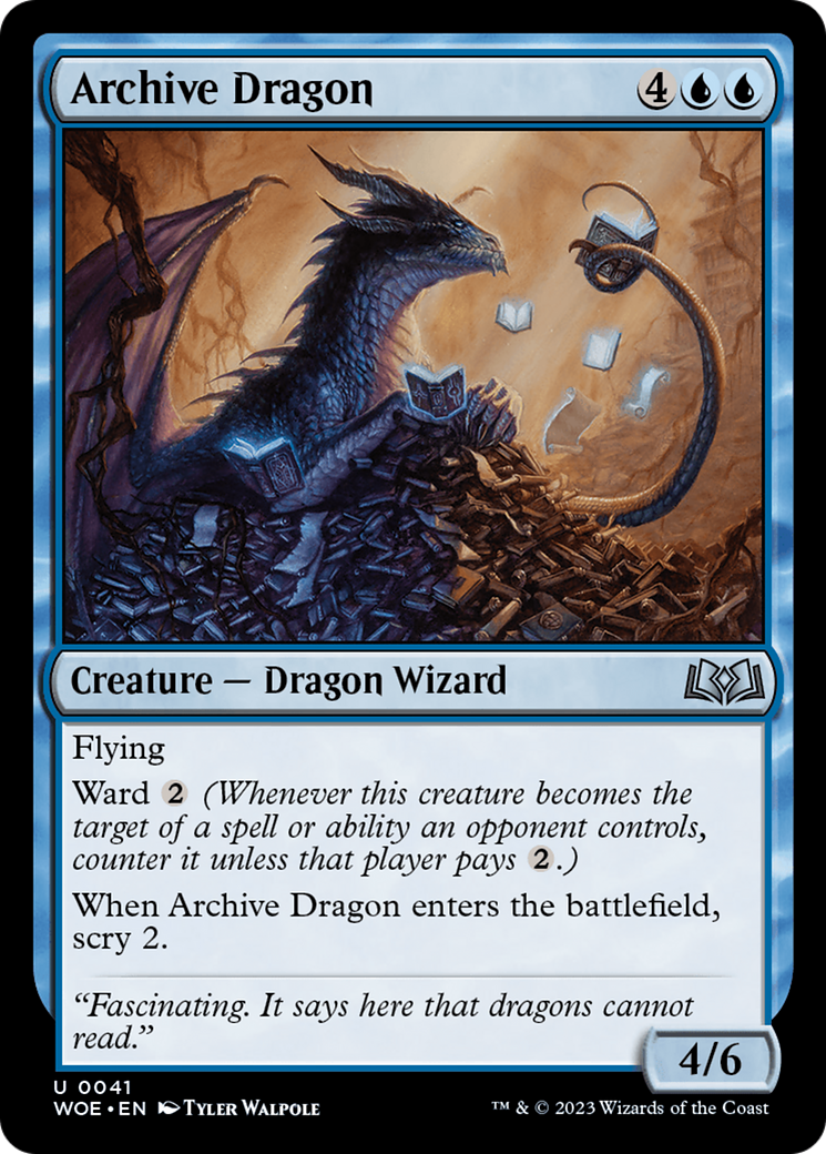 Archive Dragon [Wilds of Eldraine] | GrognardGamesBatavia