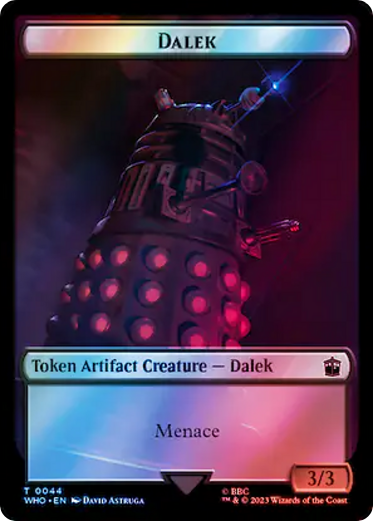 Dalek // Mark of the Rani Double-Sided Token (Surge Foil) [Doctor Who Tokens] | GrognardGamesBatavia