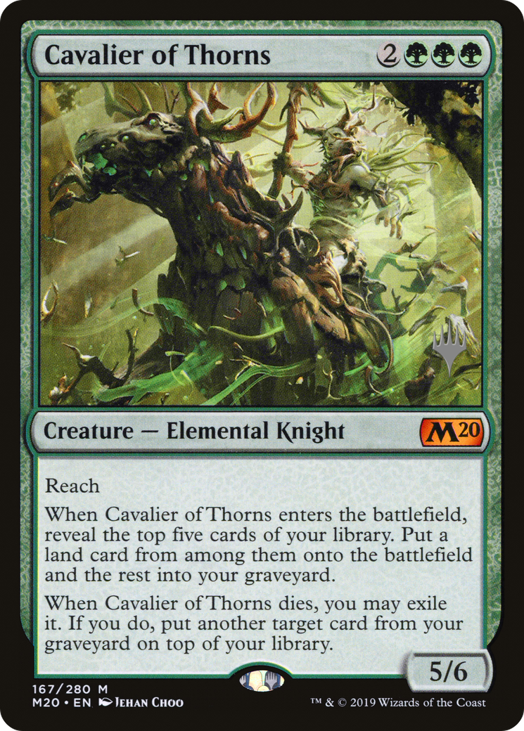 Cavalier of Thorns (Promo Pack) [Core Set 2020 Promos] | GrognardGamesBatavia