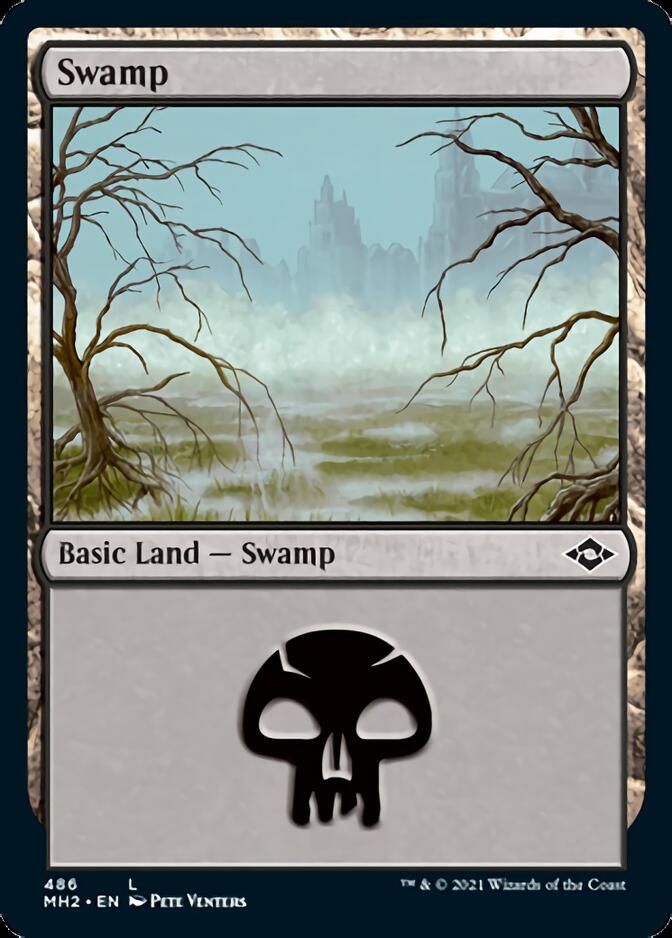 Swamp (486) (Foil Etched) [Modern Horizons 2] | GrognardGamesBatavia