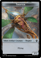 Goblin // Thopter Double-Sided Token [Bloomburrow Commander Tokens] | GrognardGamesBatavia