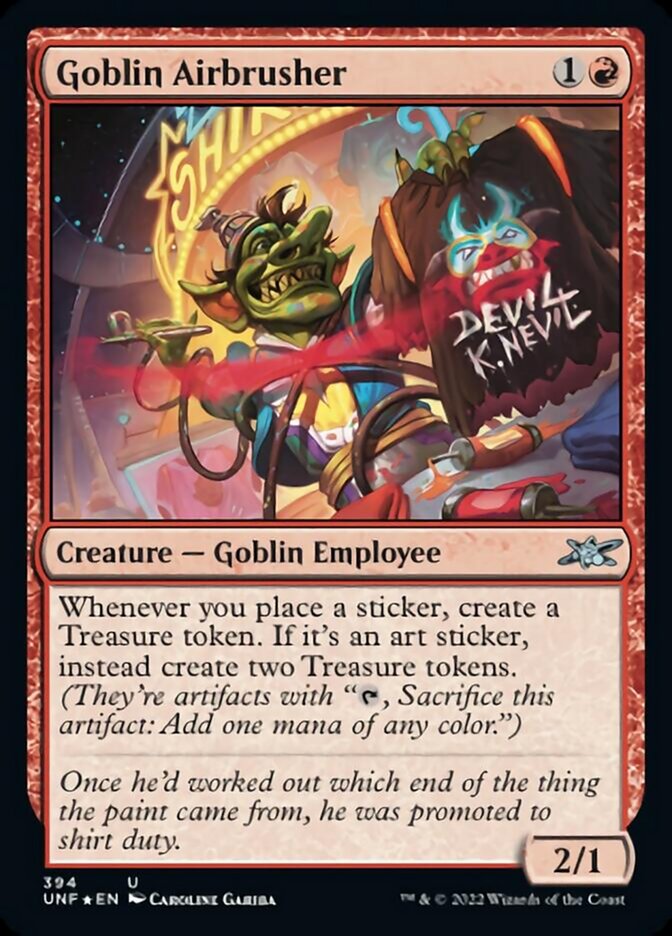 Goblin Airbrusher (Galaxy Foil) [Unfinity] | GrognardGamesBatavia