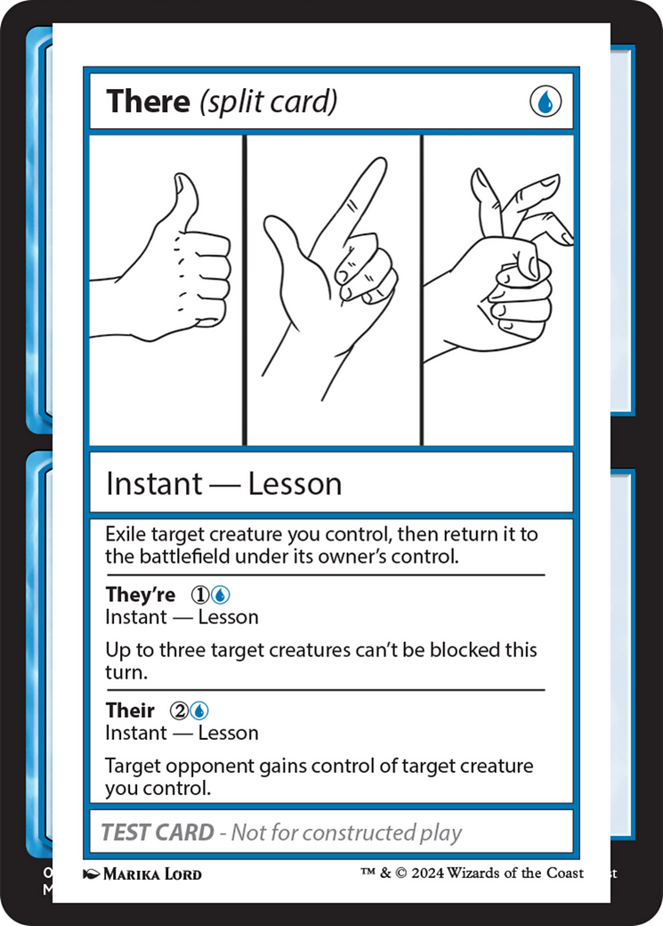 There (Split Card) [Mystery Booster 2 Playtest Cards] | GrognardGamesBatavia