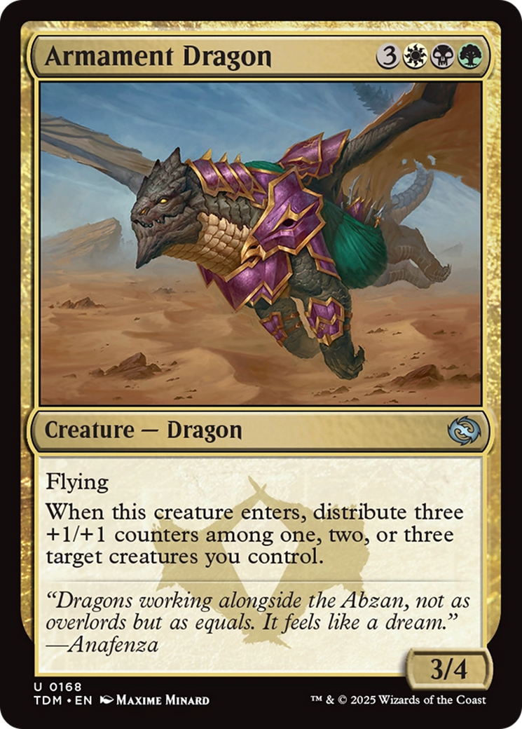 Armament Dragon [Tarkir: Dragonstorm] | GrognardGamesBatavia