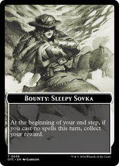 Bounty: Sleepy Sovka // Bounty Rules Double-Sided Token [Outlaws of Thunder Junction Commander Tokens] | GrognardGamesBatavia