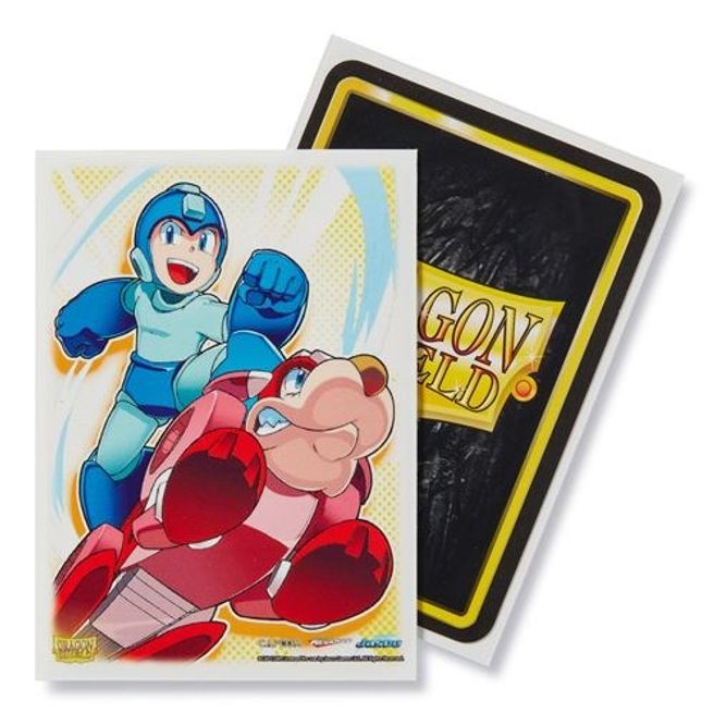Mega Man & Rush - Classic Art Sleeves - Standard Size | GrognardGamesBatavia