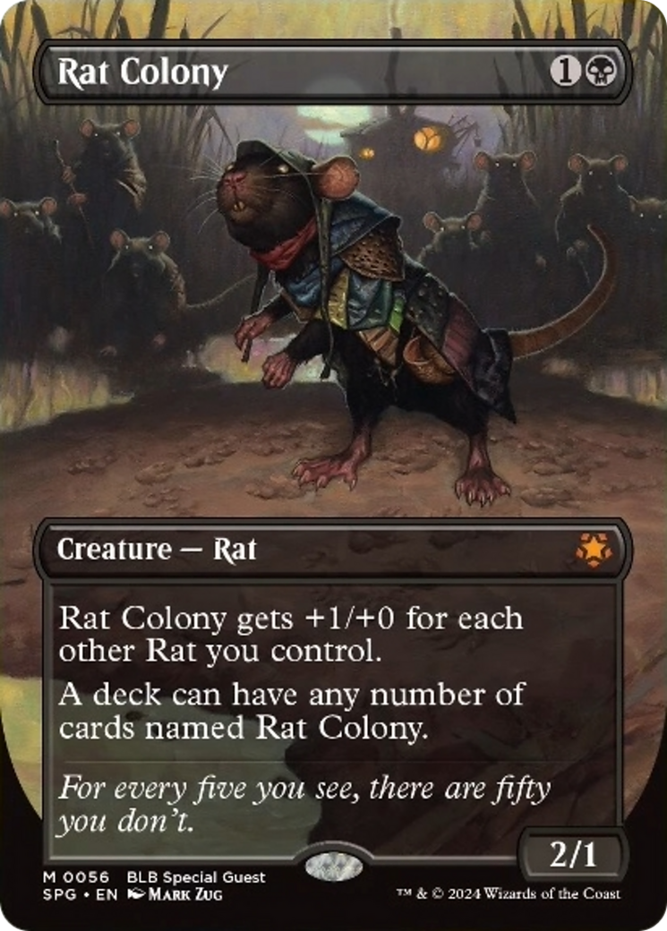 Rat Colony (Borderless) [Bloomburrow Special Guests] | GrognardGamesBatavia