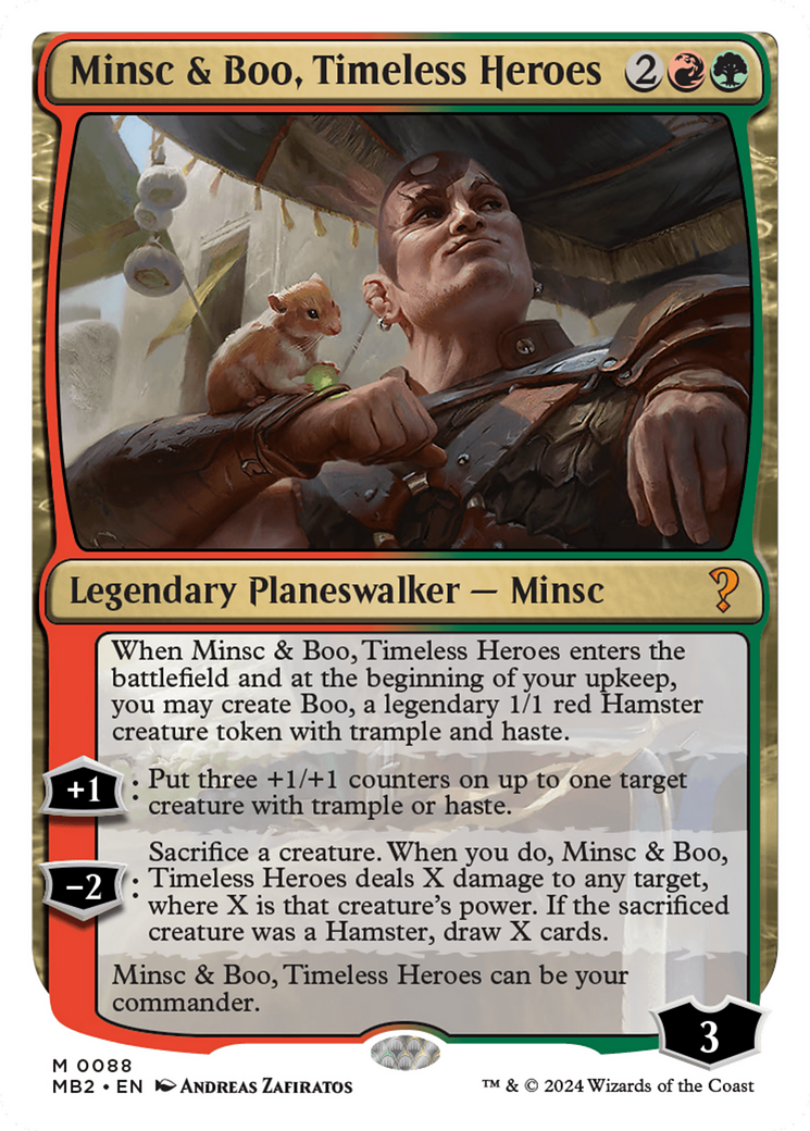 Minsc & Boo, Timeless Heroes (White Border) [Mystery Booster 2] | GrognardGamesBatavia