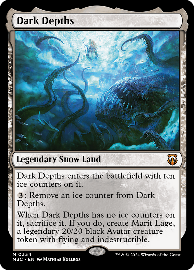 Dark Depths (Ripple Foil) [Modern Horizons 3 Commander] | GrognardGamesBatavia