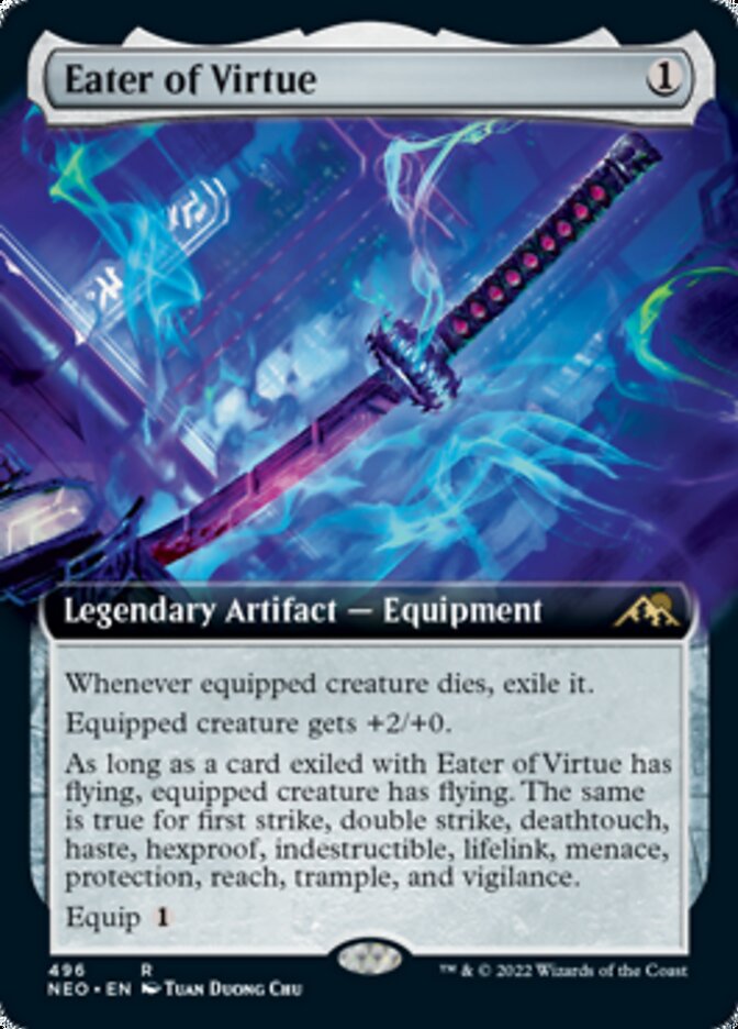 Eater of Virtue (Extended Art) [Kamigawa: Neon Dynasty] | GrognardGamesBatavia