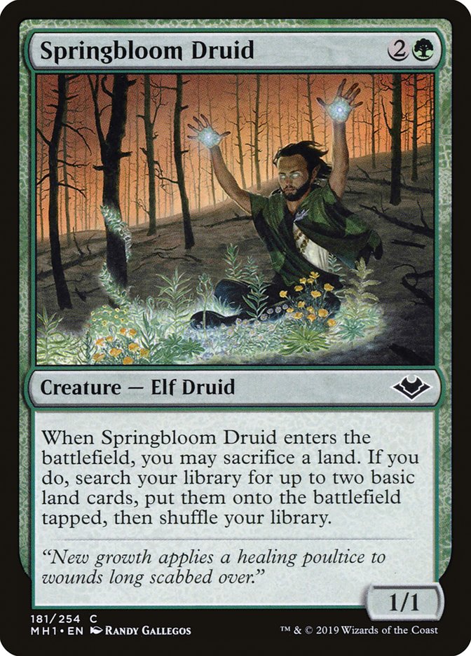 Springbloom Druid [Modern Horizons] | GrognardGamesBatavia