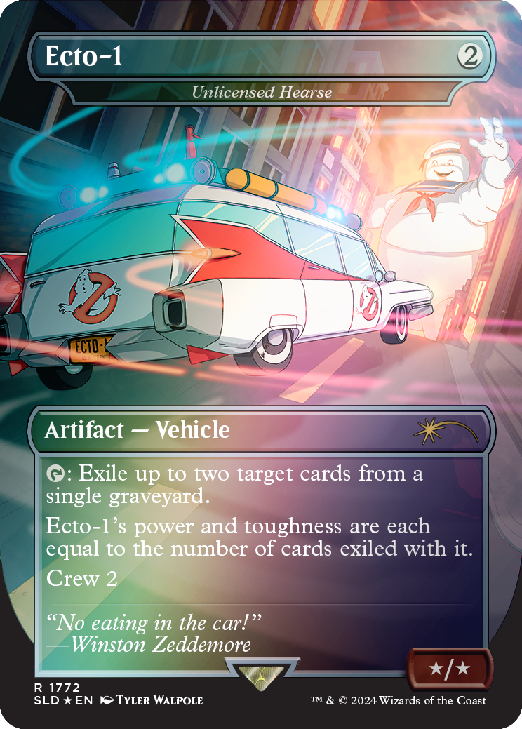 Ecto-1 - Unlicensed Hearse (Rainbow Foil) [Secret Lair Drop Series] | GrognardGamesBatavia