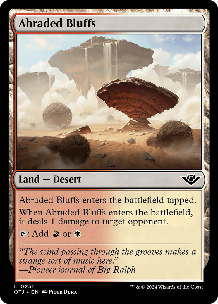 Abraded Bluffs [Outlaws of Thunder Junction] | GrognardGamesBatavia