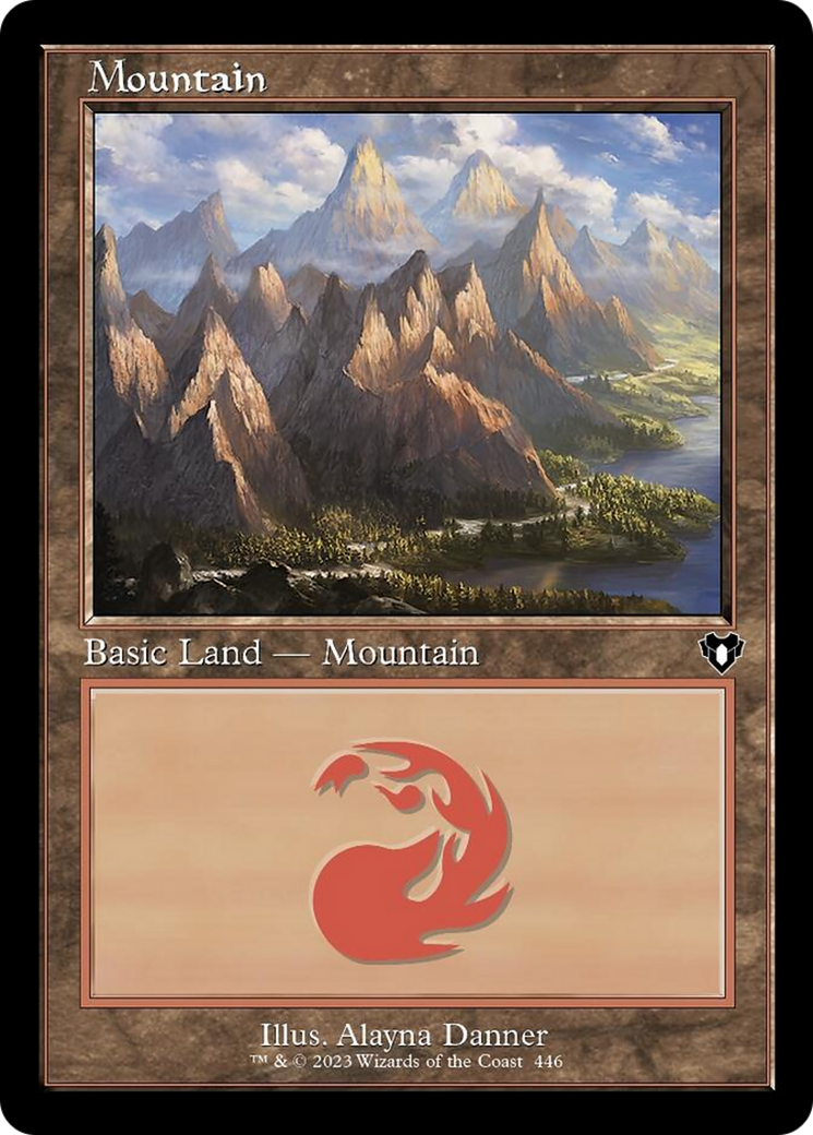 Mountain (446) (Retro) [Commander Masters] | GrognardGamesBatavia