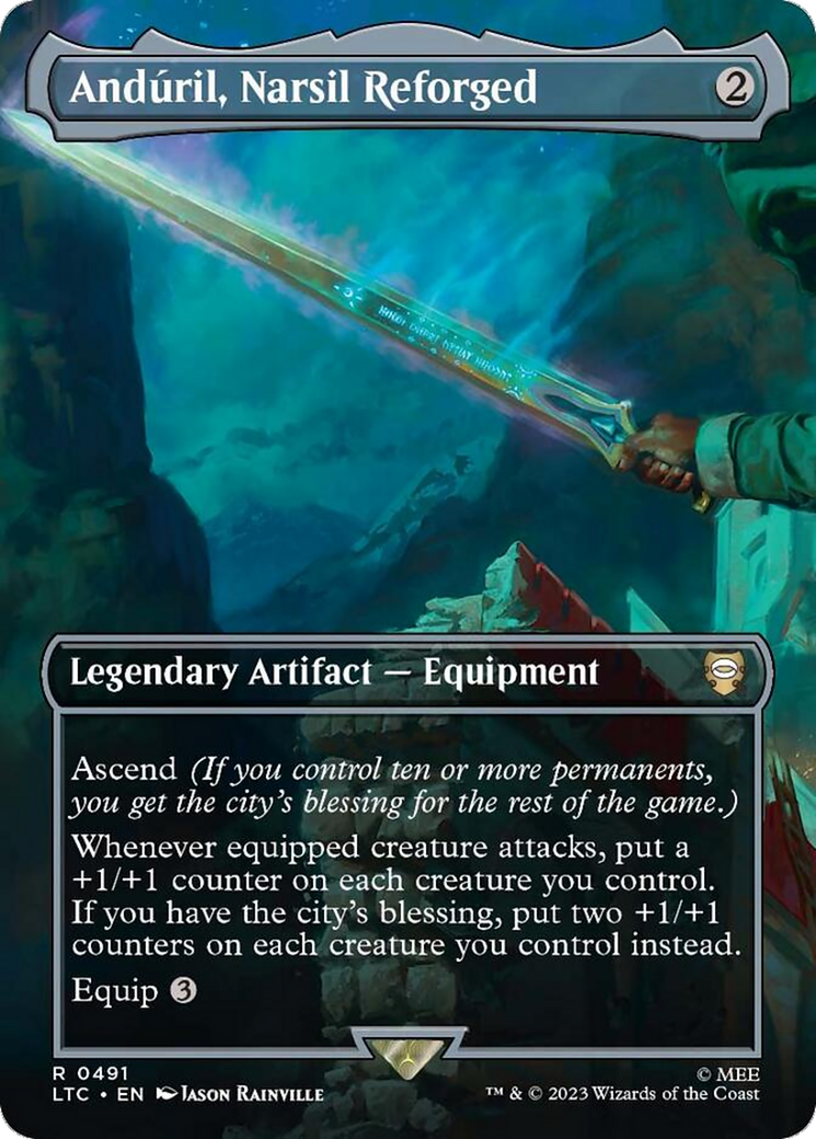 Anduril, Narsil Reforged (Borderless) [The Lord of the Rings: Tales of Middle-Earth Commander] | GrognardGamesBatavia