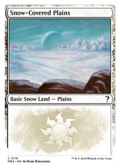 Snow-Covered Plains (White Border) [Mystery Booster 2] | GrognardGamesBatavia