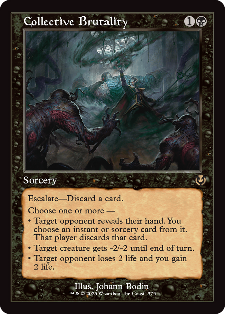 Collective Brutality (Retro Frame) [Innistrad Remastered] | GrognardGamesBatavia