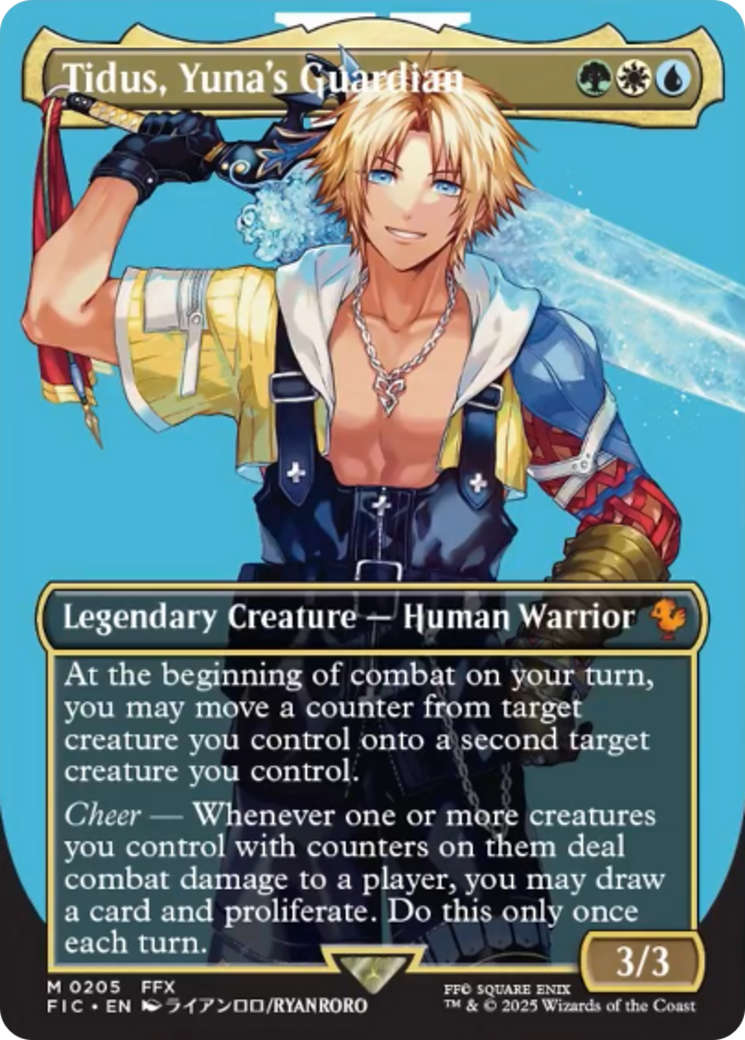 Tidus, Yuna's Guardian (Borderless) [FINAL FANTASY Commander] | GrognardGamesBatavia