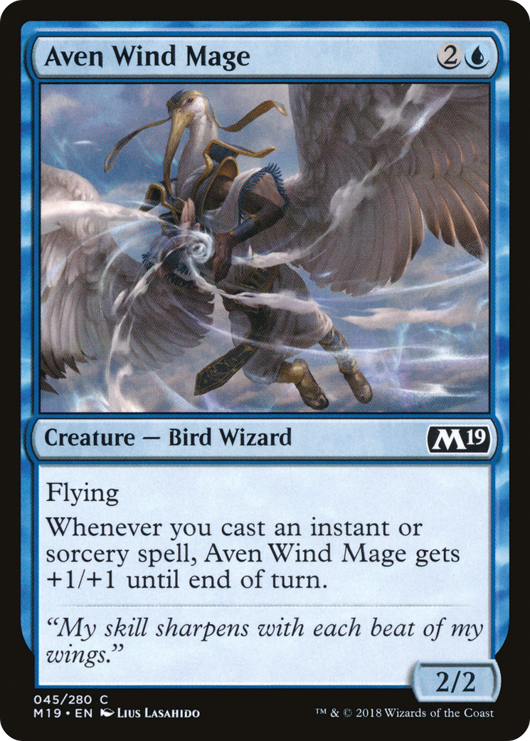 Aven Wind Mage [Core Set 2019] | GrognardGamesBatavia
