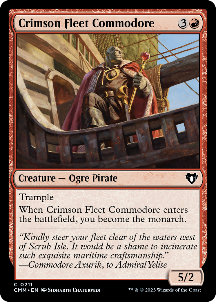 Crimson Fleet Commodore [Commander Masters] | GrognardGamesBatavia