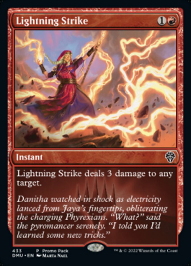 Lightning Strike (Promo Pack) [Dominaria United Promos] | GrognardGamesBatavia