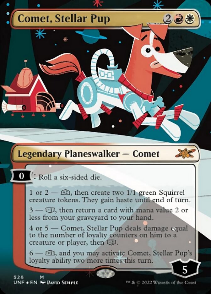 Comet, Stellar Pup (Borderless) (Galaxy Foil) [Unfinity] | GrognardGamesBatavia