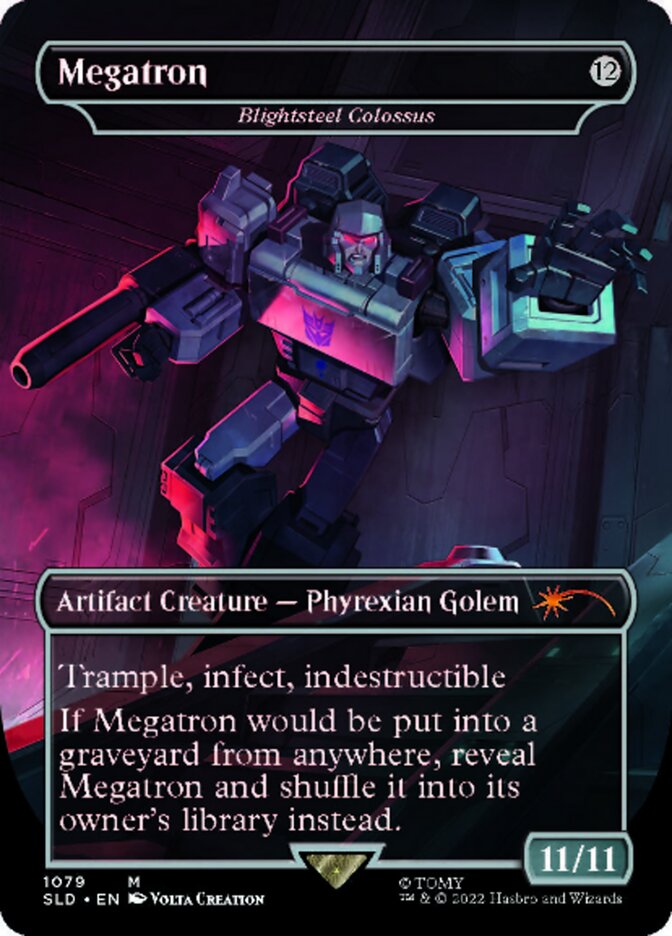 Blightsteel Colossus - Megatron (Borderless) [Secret Lair Drop Series] | GrognardGamesBatavia