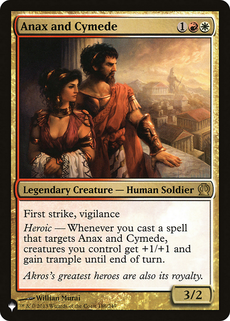 Anax and Cymede [The List] | GrognardGamesBatavia