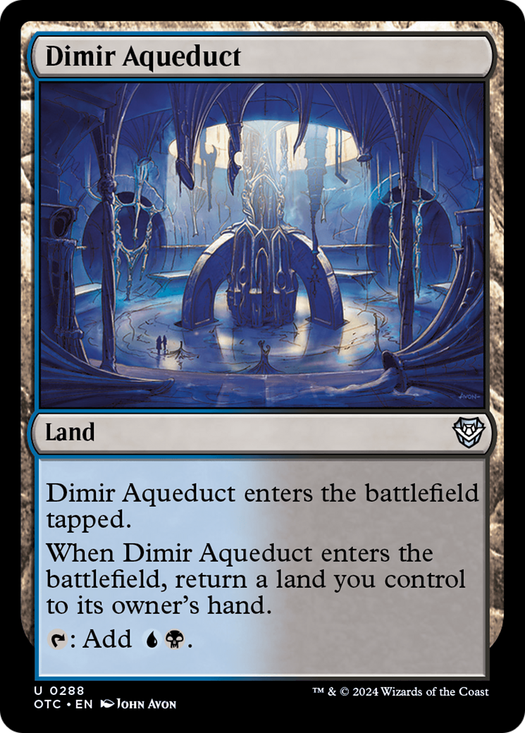 Dimir Aqueduct [Outlaws of Thunder Junction Commander] | GrognardGamesBatavia