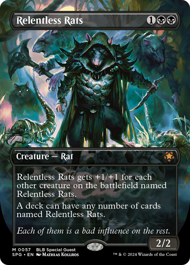 Relentless Rats (Borderless) [Bloomburrow Special Guests] | GrognardGamesBatavia