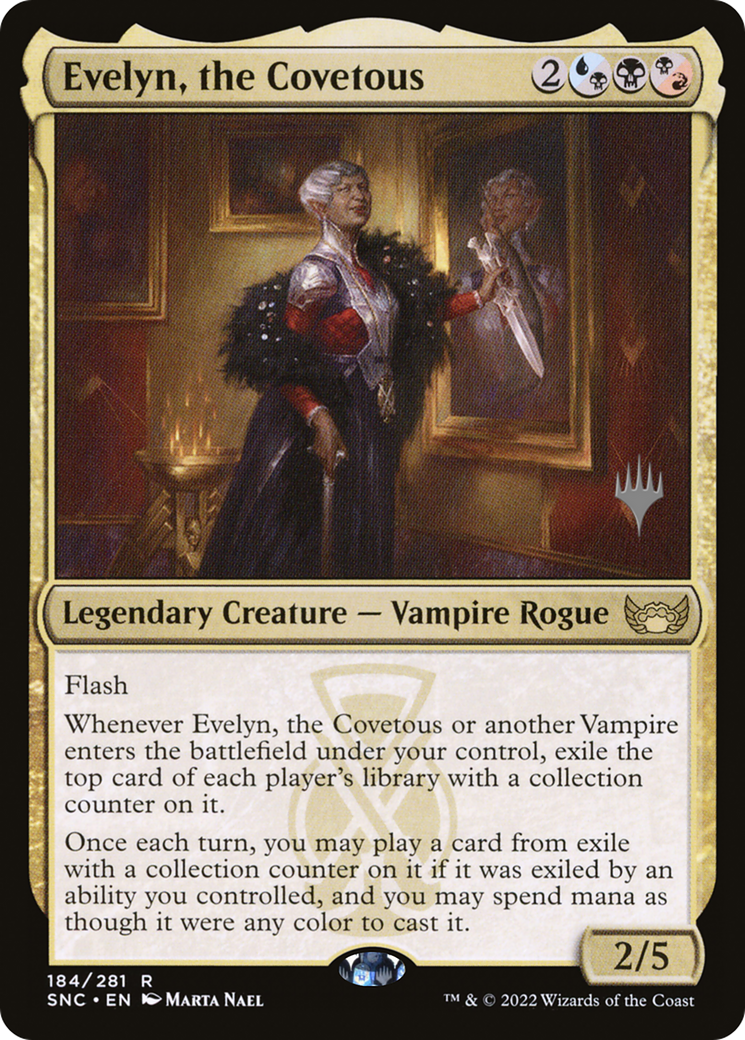 Evelyn, the Covetous (Promo Pack) [Streets of New Capenna Promos] | GrognardGamesBatavia