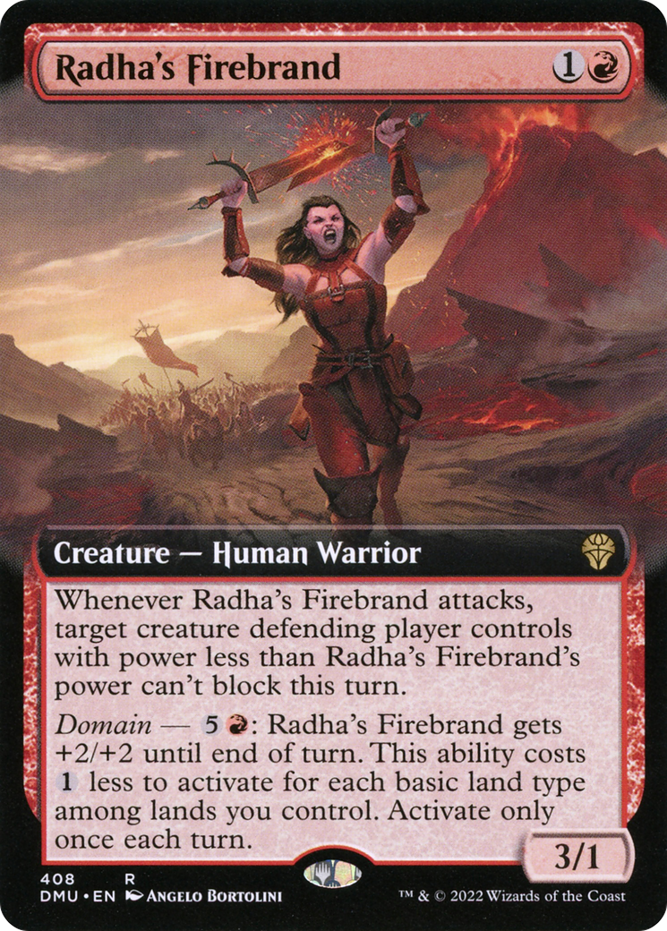Radha's Firebrand (Extended Art) [Dominaria United] | GrognardGamesBatavia