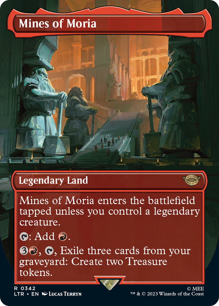 Mines of Moria (Borderless Alternate Art) (342) [The Lord of the Rings: Tales of Middle-Earth] | GrognardGamesBatavia