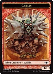 Goblin (010) // Serra the Benevolent Emblem (020) Double-Sided Token [Modern Horizons Tokens] | GrognardGamesBatavia