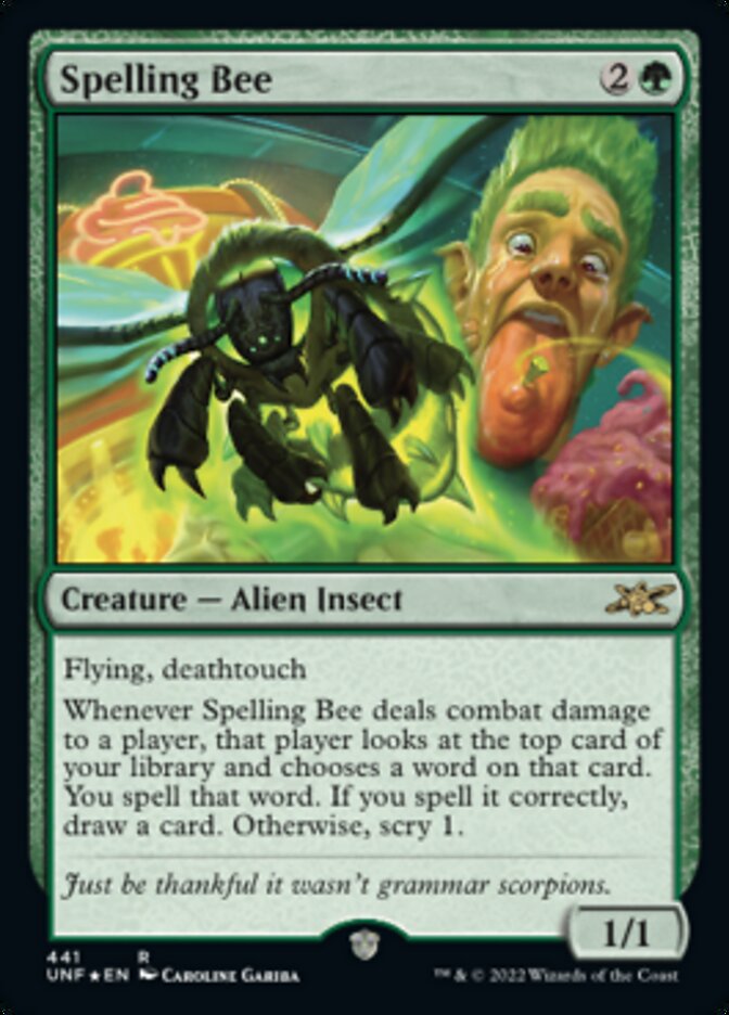 Spelling Bee (Galaxy Foil) [Unfinity] | GrognardGamesBatavia