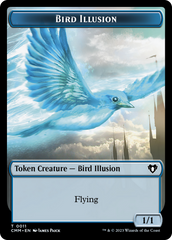 Spirit (0039) // Bird Illusion Double-Sided Token [Commander Masters Tokens] | GrognardGamesBatavia