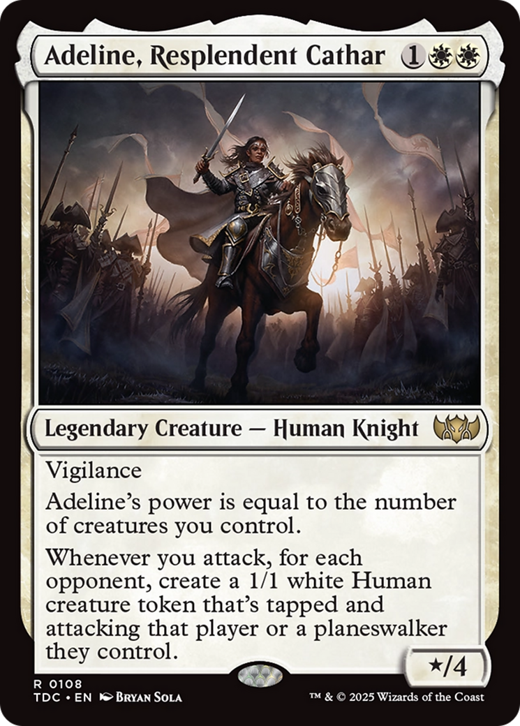 Adeline, Resplendent Cathar [Tarkir: Dragonstorm Commander] | GrognardGamesBatavia