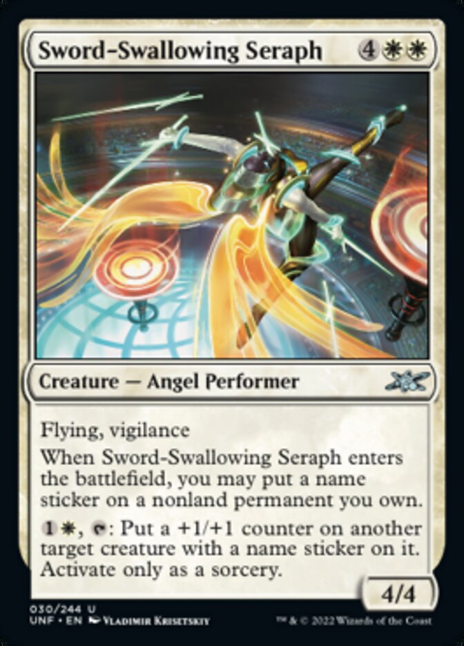 Sword-Swallowing Seraph [Unfinity] | GrognardGamesBatavia