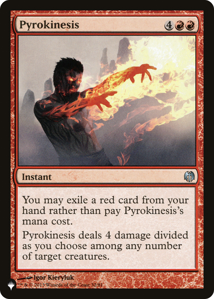 Pyrokinesis [The List Reprints] | GrognardGamesBatavia