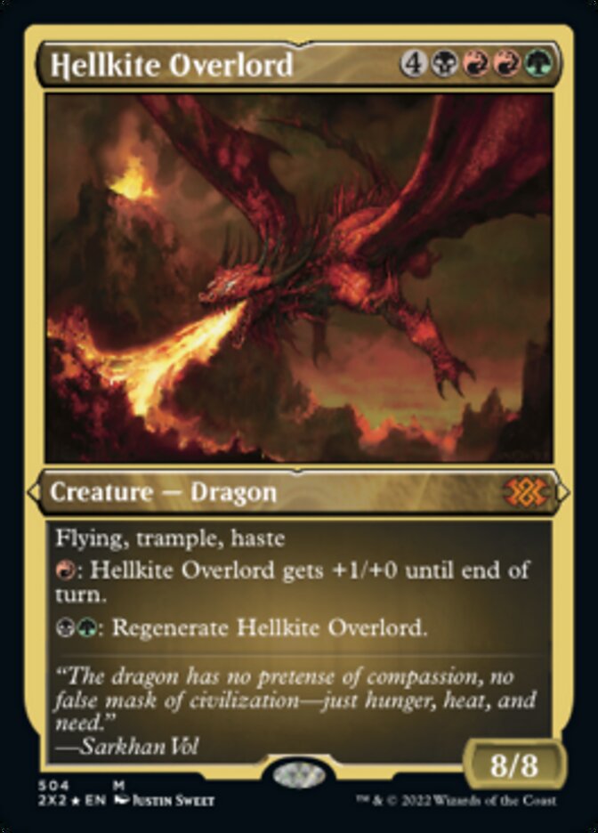 Hellkite Overlord (Foil Etched) [Double Masters 2022] | GrognardGamesBatavia