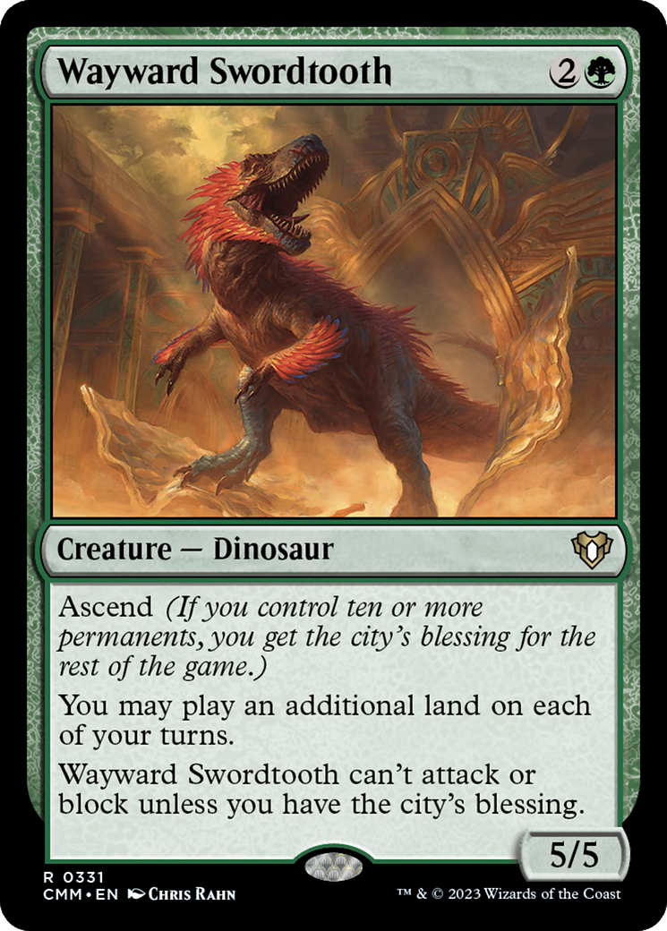 Wayward Swordtooth [Commander Masters] | GrognardGamesBatavia