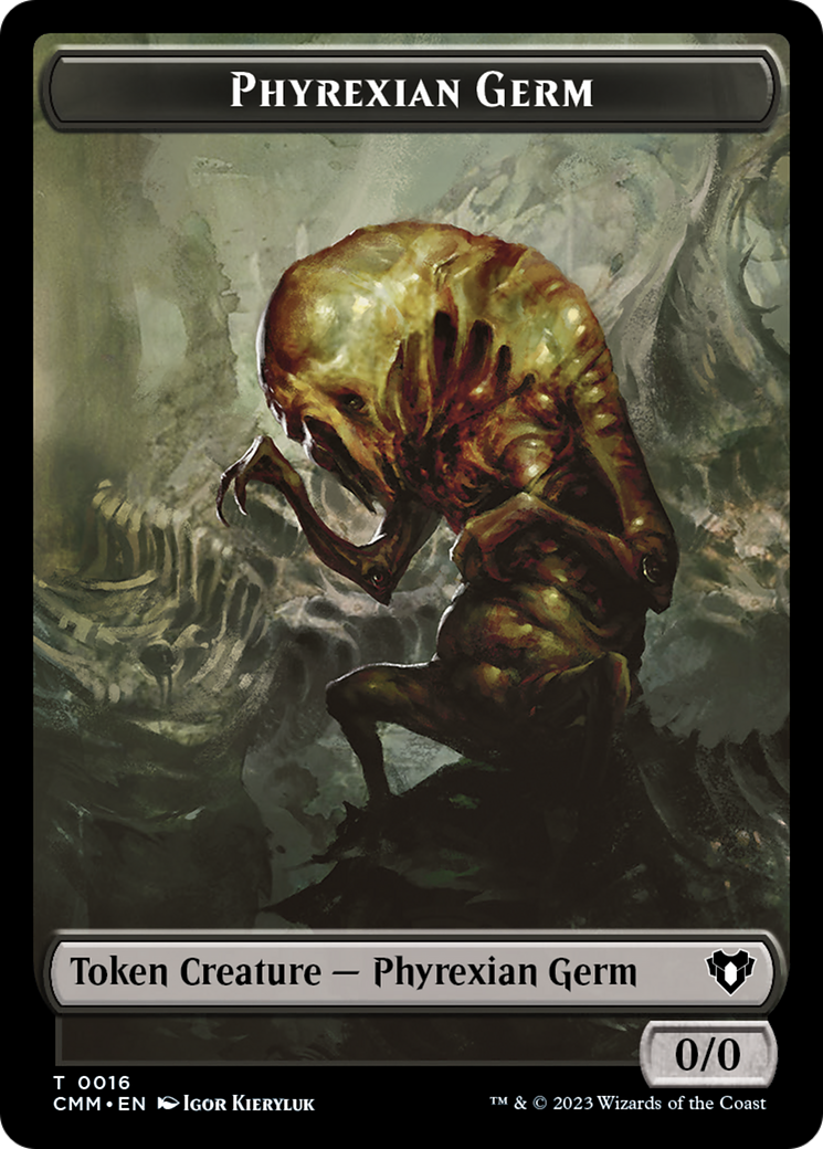 Eldrazi // Phyrexian Germ Double-Sided Token [Commander Masters Tokens] | GrognardGamesBatavia