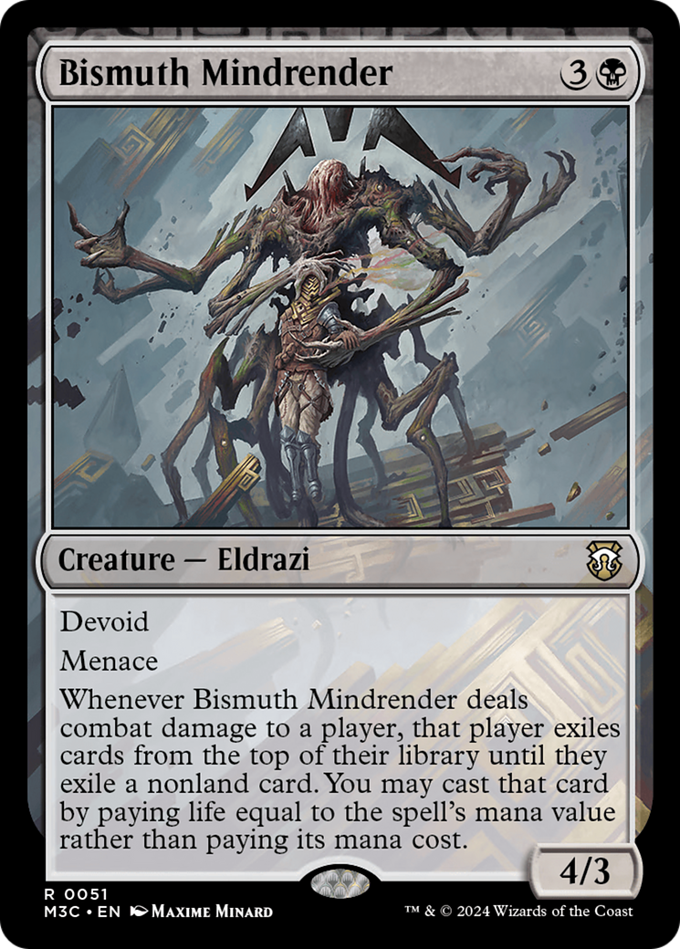 Bismuth Mindrender (Ripple Foil) [Modern Horizons 3 Commander] | GrognardGamesBatavia