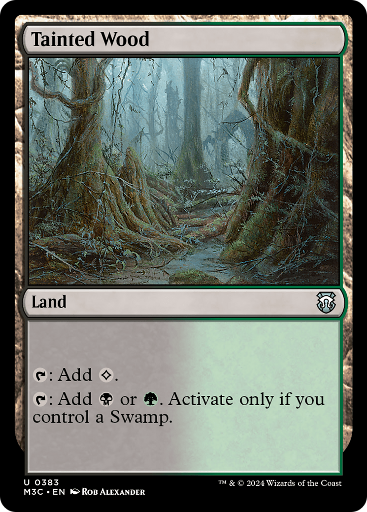 Tainted Wood (Ripple Foil) [Modern Horizons 3 Commander] | GrognardGamesBatavia