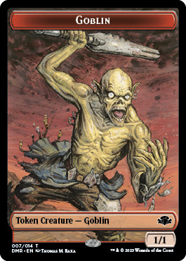 Goblin // Griffin Double-Sided Token [Dominaria Remastered Tokens] | GrognardGamesBatavia